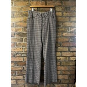 1980s Sears Men's Shop Plaid Tartan Wool Trousers 32x30